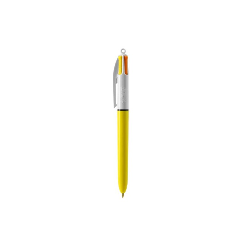 Stylo Bille Publicitaire 4 Couleurs 3+1HB - BIC® Matières : plastique Couleurs : blanc personnalisable avec votre logo