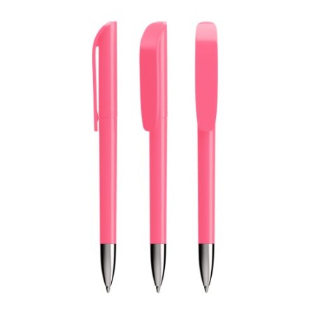 Stylo Écriture Personnalisé BIC® Wide Body™ Matières : métal Couleurs : rose fluo cadeau entreprise pas cher