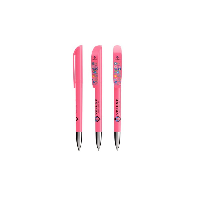 Stylo Écriture Personnalisé BIC® Wide Body™ Matières : métal Couleurs : rose fluo goodies entreprise design