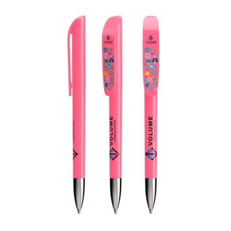 Stylo Écriture Personnalisé BIC® Wide Body™ Matières : métal Couleurs : rose fluo goodies entreprise design