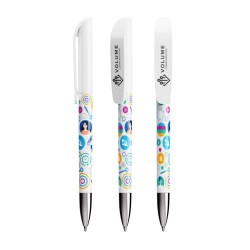 Stylo Écriture Personnalisé BIC® Wide Body™ Matières : métal Couleurs : rose fluo 2