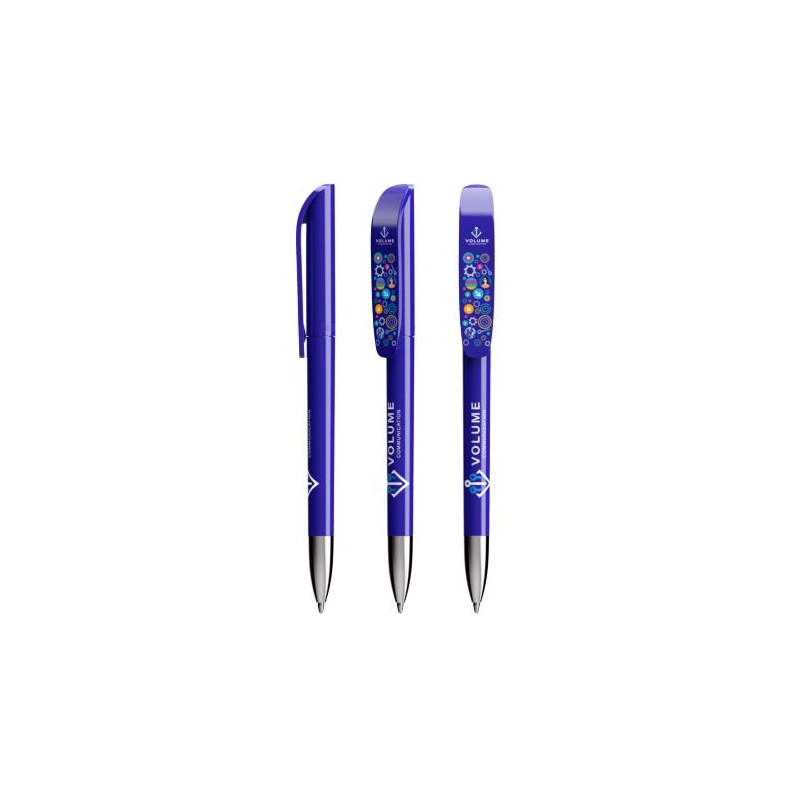 Stylo Écriture Personnalisé BIC® Wide Body™ Matières : métal Couleurs : bleu impression logo haute qualité