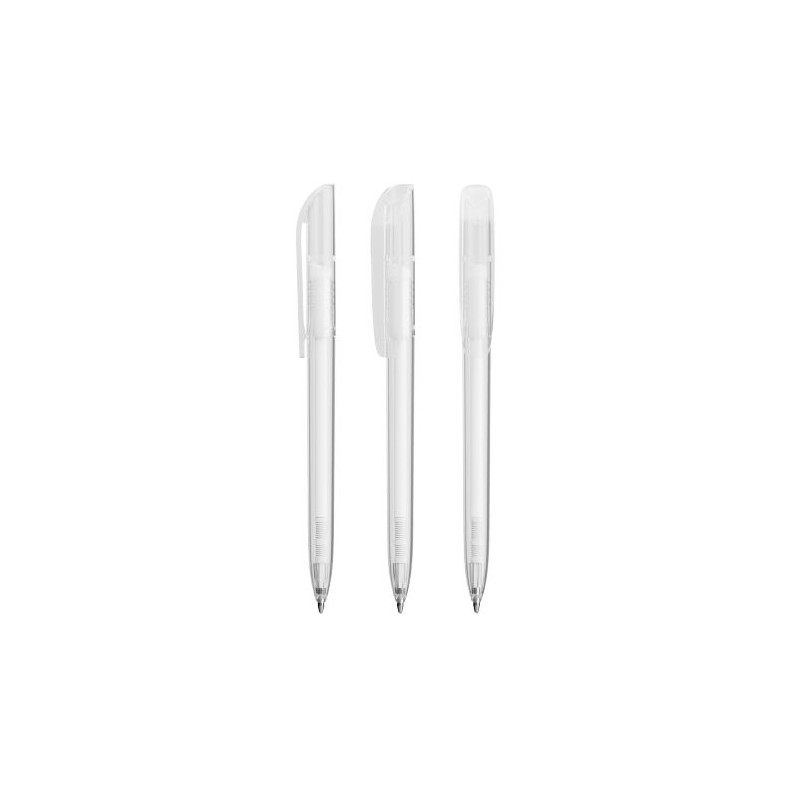 Stylo Bille Premium Personnalisé Super Clip BIC® Matières : plastique Couleurs : transparent objet promotionnel éco-responsable