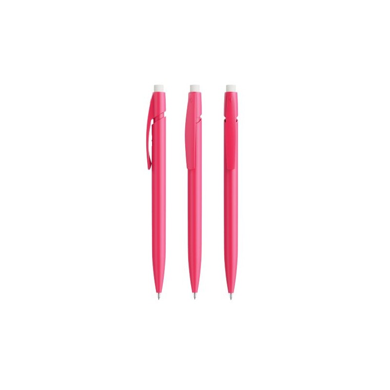 Stylo publicitaire personnalisé BIC® Super Clip Bille Matières : plastique Couleurs : fuchsia marquage couleur éclatante