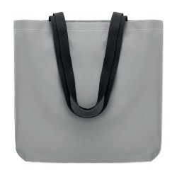 Sac shopping réfléchissant personnalisé pas cher - VISI TOTE Matières : PET Couleurs : argenté mat