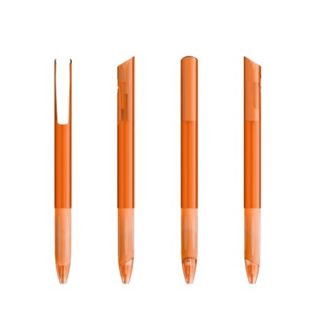 Porte-Mine Éco-responsable Personnalisé BIC® Media Clic Grip Matières : plastique Couleurs : blanc givré livraison express 24h 4