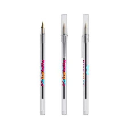 Stylo publicitaire personnalisé BIC® Media Clic Grip Matières : plastique Couleurs : blanc givré cadeau entreprise pas cher