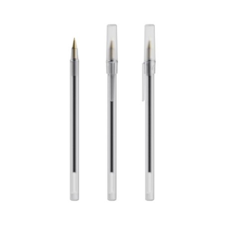 Stylo publicitaire personnalisé BIC® Media Clic Grip Matières : plastique Couleurs : blanc givré cadeau collaborateur premium