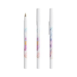 Stylo publicitaire personnalisé BIC® Media Clic Grip Matières : plastique Couleurs : blanc givré impression logo haute qualité 2