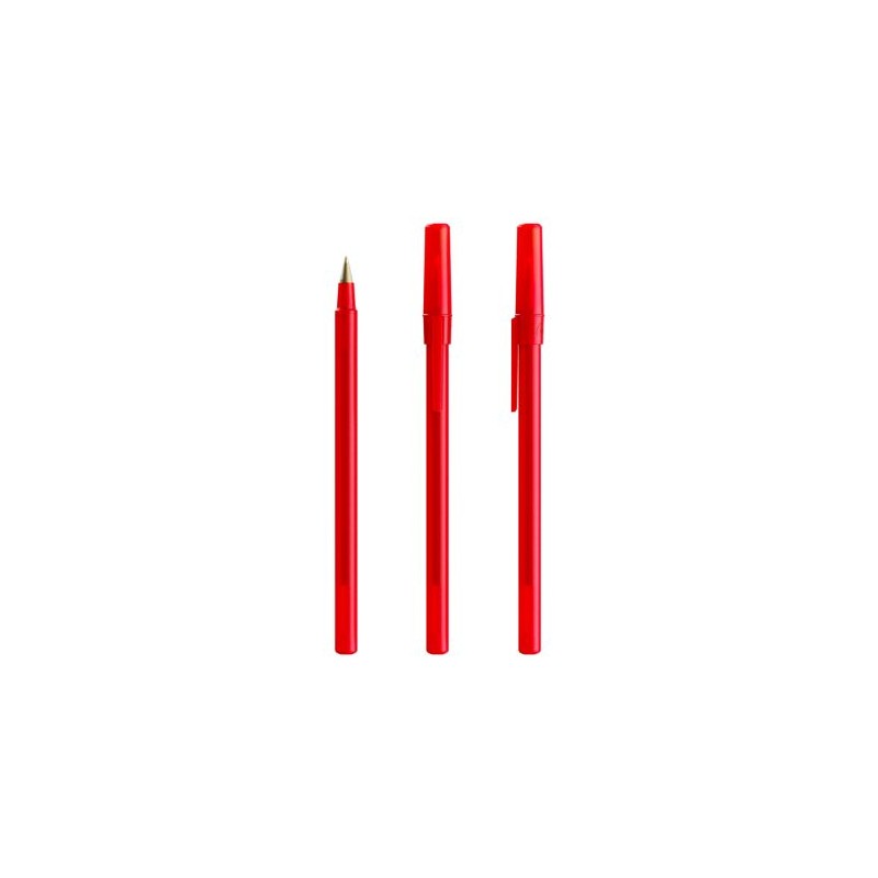 Stylo publicitaire personnalisé BIC® Media Clic Grip Matières : plastique Couleurs : rouge givré goodies entreprise design