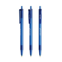 Stylo bille publicitaire personnalisé Softfeel® Clic Stic® BIC® Matières : plastique Couleurs : bleu foncé givré 2