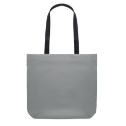 Sac shopping réfléchissant personnalisé pas cher - VISI TOTE Matières : PET Couleurs : argenté mat cadeau entreprise pas cher