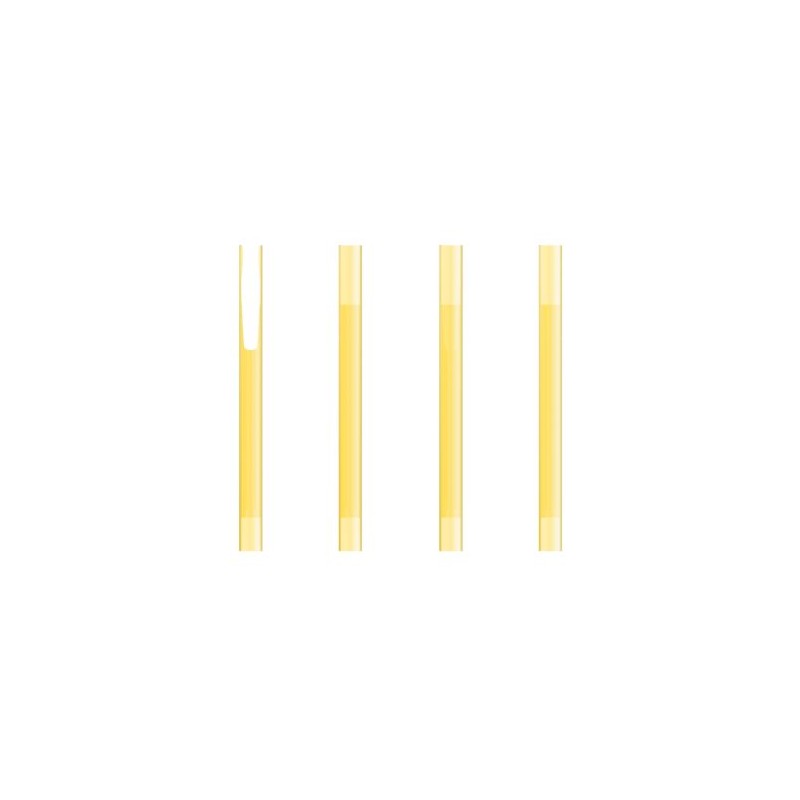 Stylo bille personnalisable BIC® Clic Stic Softfeel® Matières : plastique Couleurs : jaune givré impression logo haute qualité