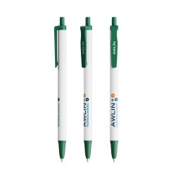 Stylo bille publicitaire  Clic Stic BIC® Couleurs : blanc givré