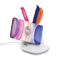 Chargeur Induction Personnalisé Pratique pour Pot à Crayons cadeau entreprise pas cher
