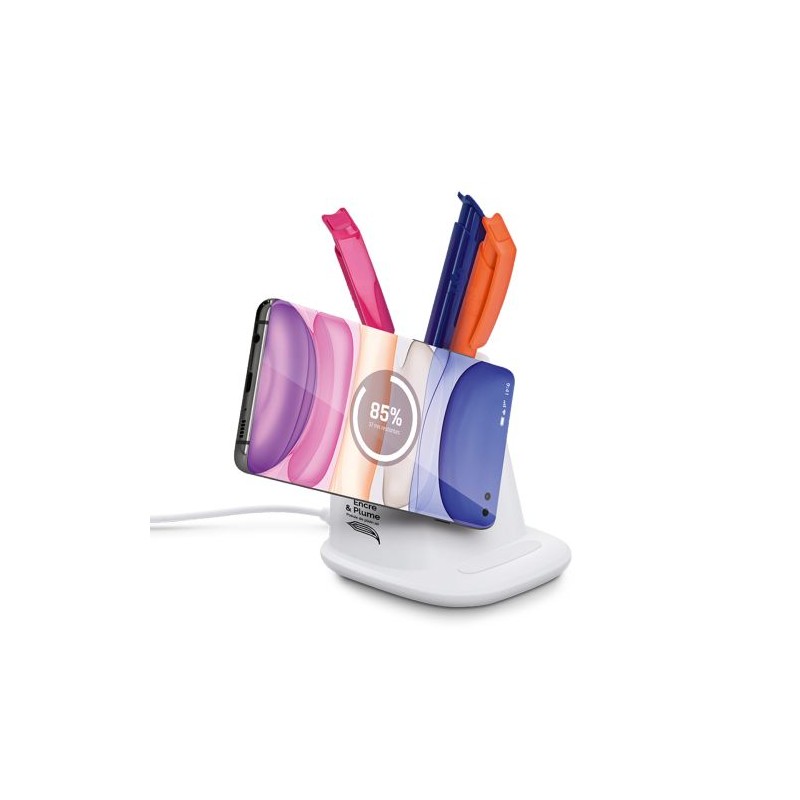 Chargeur Induction & Pot à Crayons Multifonction