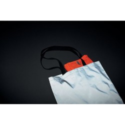 Sac shopping réfléchissant personnalisé pas cher - VISI TOTE Matières : PET Couleurs : argenté mat impression haute définition