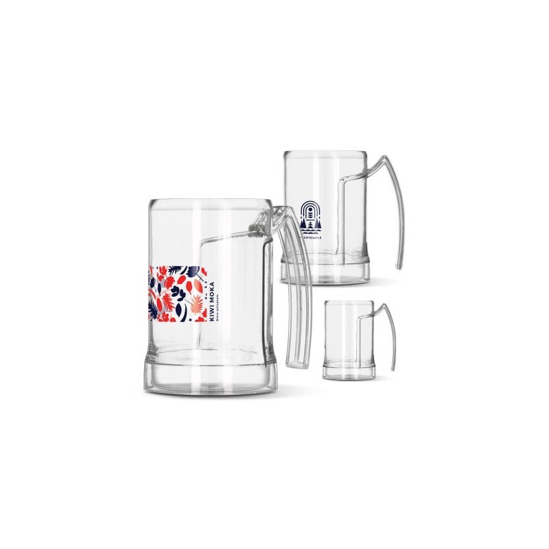 Mug Chope de Bière Plastique Incassable - 50 cl Personnalisé