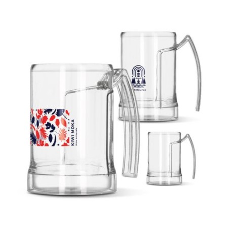 Mug Chope de Bière Plastique Incassable - 50 cl Personnalisé