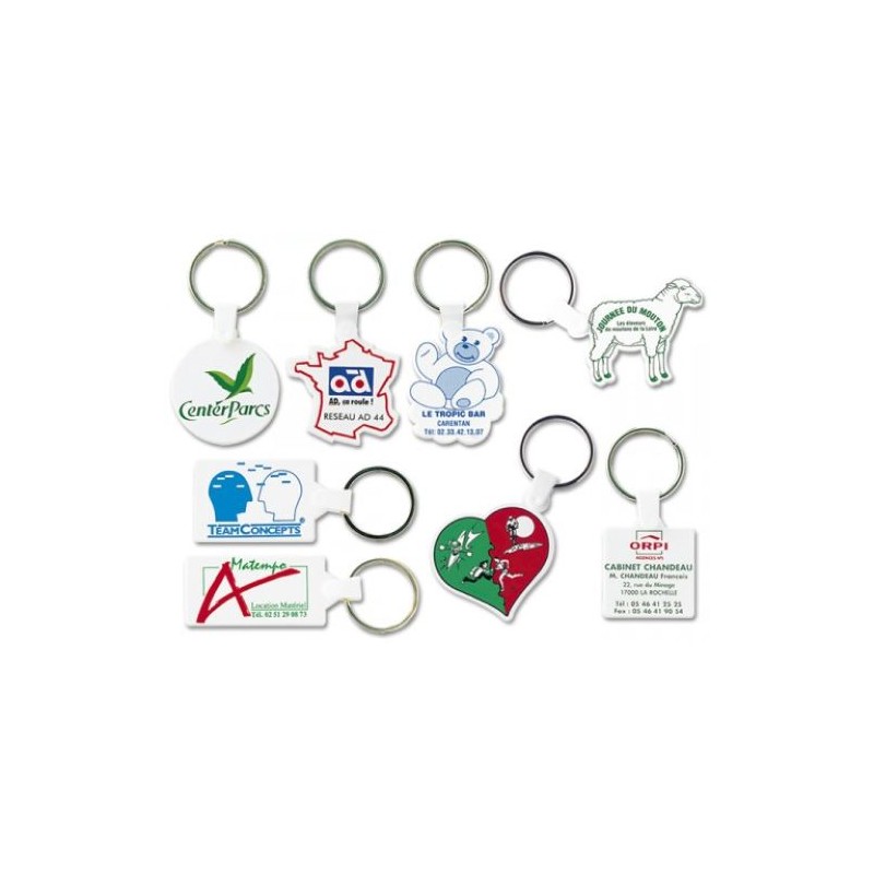Porte-Clés Éco-responsable Personnalisé en Forme de Maillot (anneau 25 mm) - Pas Cher personnalisable avec votre logo