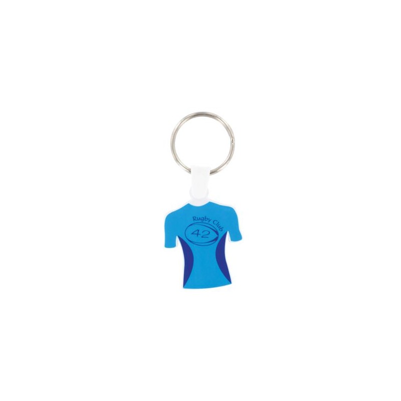 Porte-Clés Éco-responsable Personnalisé en Forme de Maillot (anneau 25 mm) - Pas Cher impression haute définition