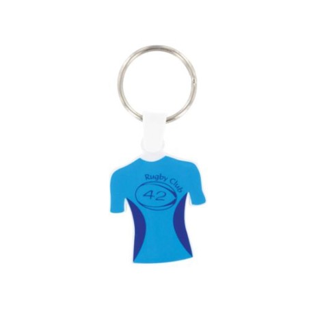 Porte-Clés Éco-responsable Personnalisé en Forme de Maillot (anneau 25 mm) - Pas Cher impression haute définition