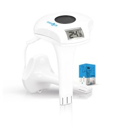Thermomètre Éco-responsable à Recharge Solaire pour Piscine