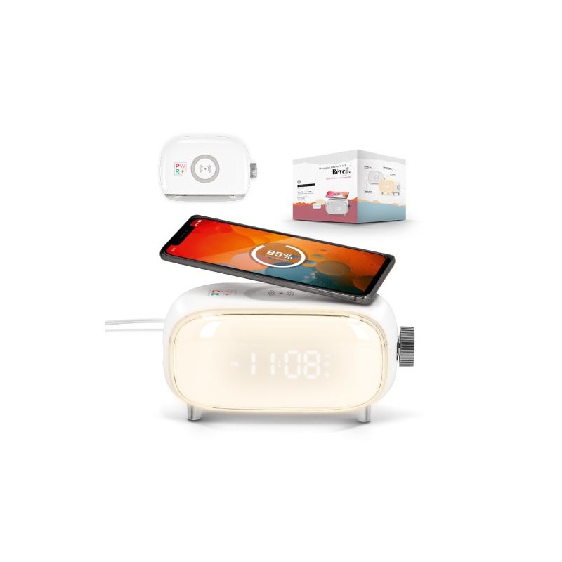 Réveil Induction Éco-responsable 10W - Chargeur Pratique Personnalisé Mousqueton Métal