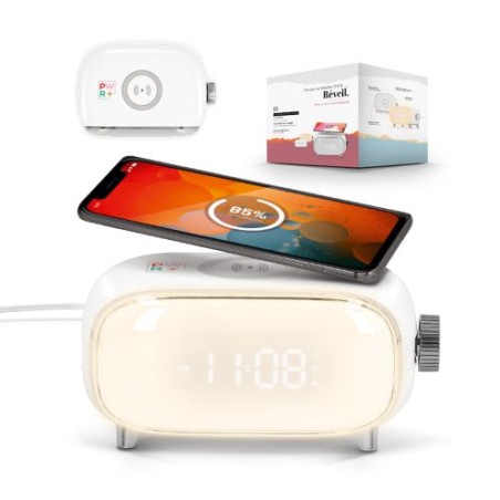 Réveil Induction Éco-responsable 10W - Chargeur Pratique Personnalisé Mousqueton Métal