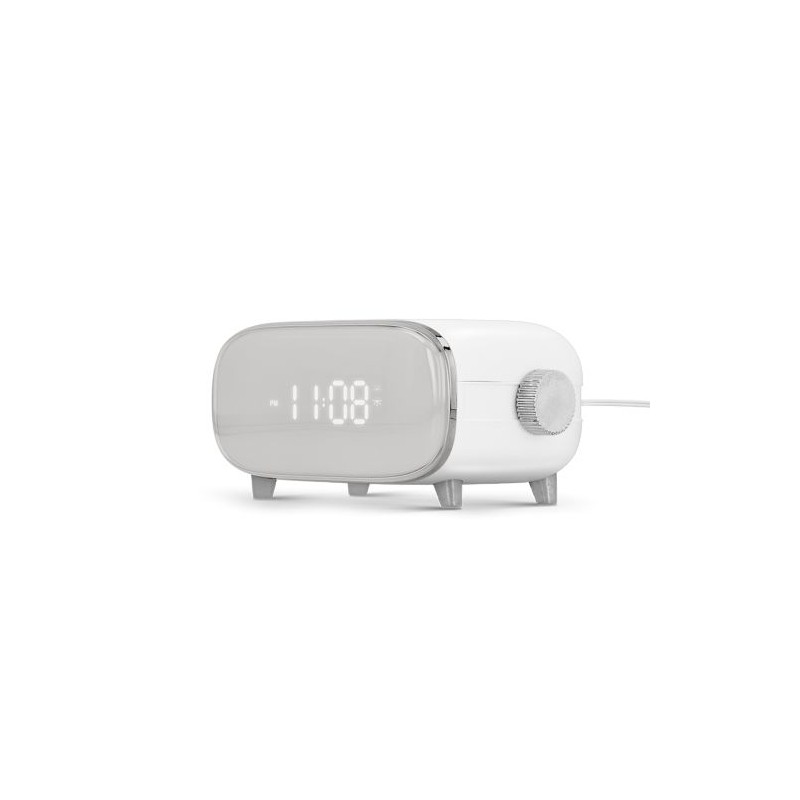 Réveil Induction Éco-responsable 10W - Chargeur Pratique Personnalisé Mousqueton Métal marquage laser ultra précis