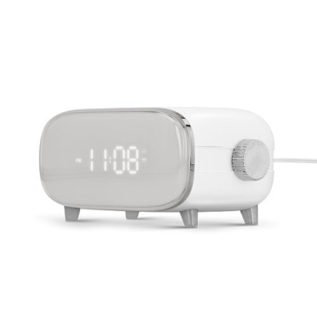 Réveil Induction Éco-responsable 10W - Chargeur Pratique Personnalisé Mousqueton Métal marquage laser ultra précis
