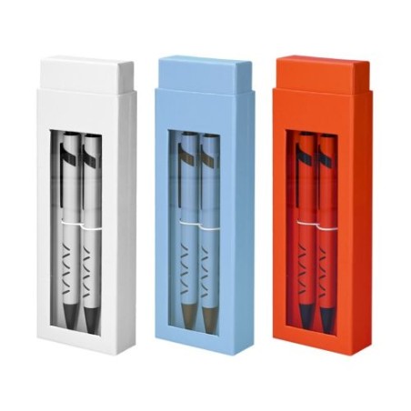 Parure Coffret Cadeau Stylo Métal et Porte-Mine