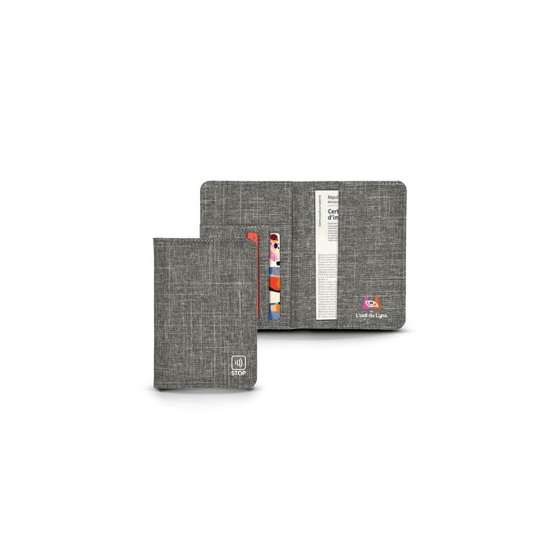 Porte Passeport, Carte Grise et Carte de Crédit Éco-responsable avec Stop RFID - Personnalisé