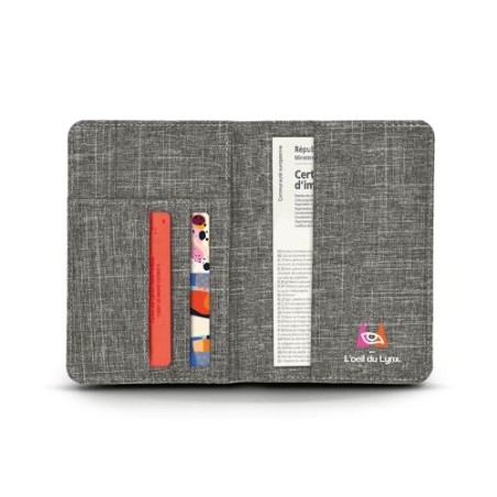 Porte Passeport, Carte Grise et Carte de Crédit Éco-responsable avec Stop RFID - Personnalisé cadeau entreprise pas cher