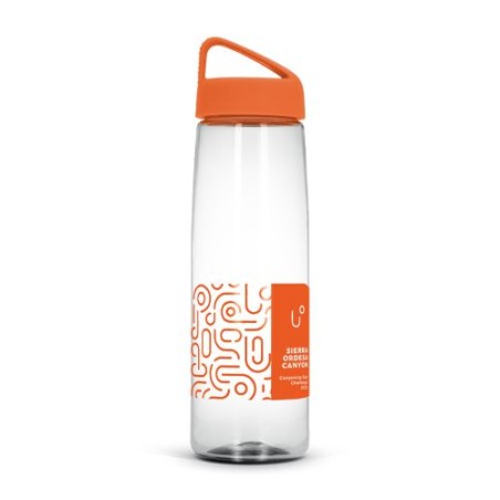 Gourde transparente  en Tritan de 83 cl - Personnalisée accessoire événementiel unique