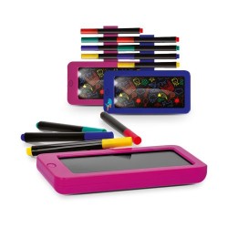 Ardoise Lumineuse Personnalisable Noire avec LED 14 x 13 cm