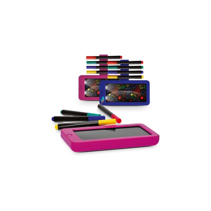 Ardoise Lumineuse Noire avec LED 14 x 13 cm