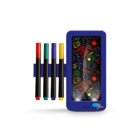 Ardoise Lumineuse Noire avec LED 14 x 13 cm