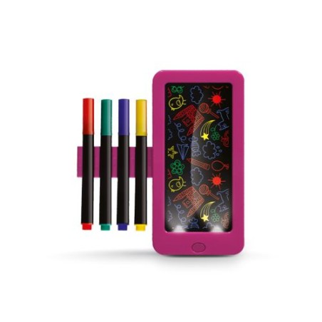 Ardoise Lumineuse Noire avec LED 14 x 13 cm