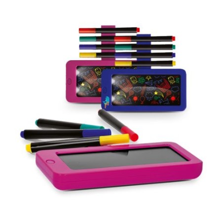 Ardoise Lumineuse Personnalisable Noire avec LED 14 x 13 cm personnalisable avec votre logo