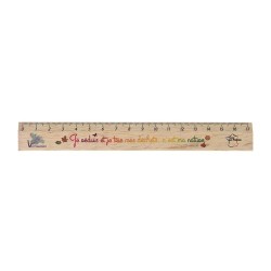 Règle Éco en Bois 17 cm - Durable et Personnalisable 2