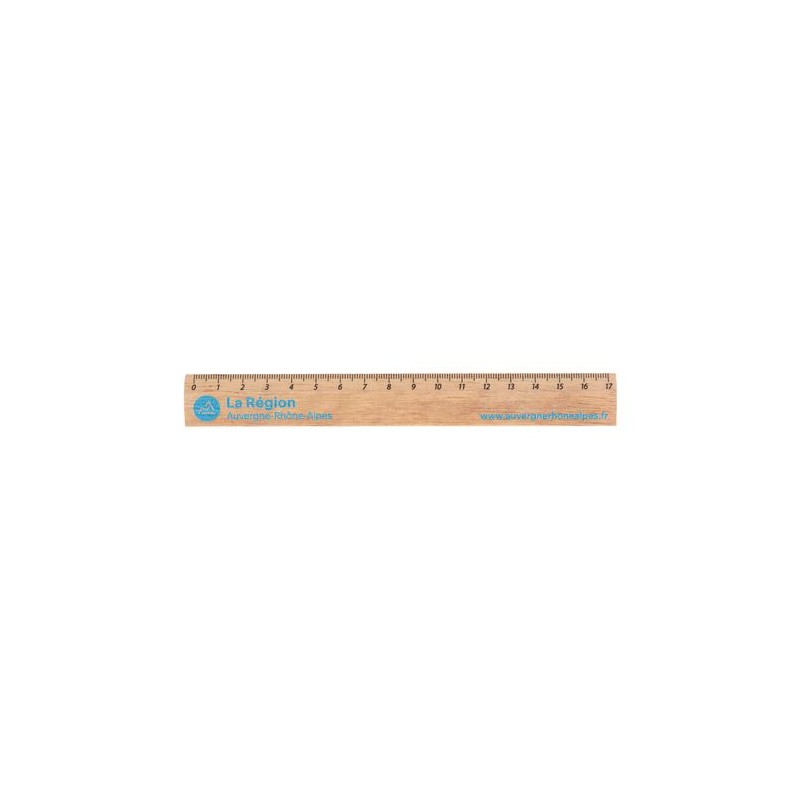 Règle Éco en Bois 17 cm - Durable et Personnalisable