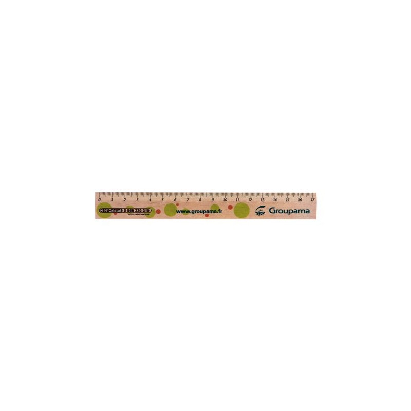 Règle Éco-responsable 17 cm - REGLE ECO impression haute définition