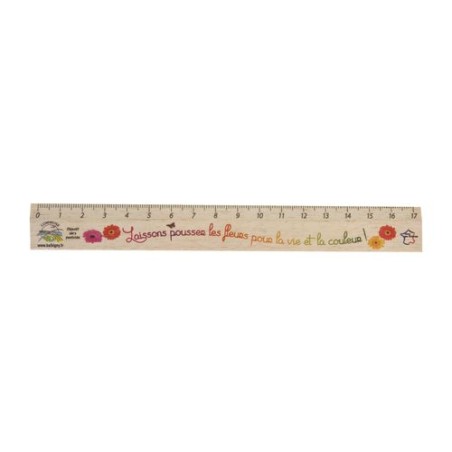 Règle Éco-responsable 17 cm - REGLE ECO objet promotionnel éco-responsable