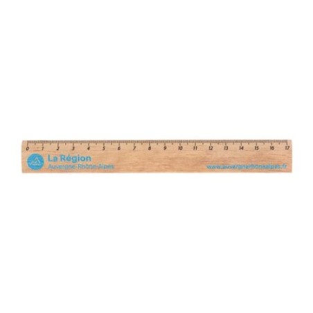 Règle Éco en Bois 17 cm - Durable et Personnalisable