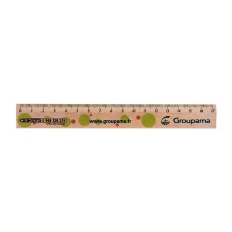 Règle Éco-responsable 17 cm - REGLE ECO personnalisation rapide en France