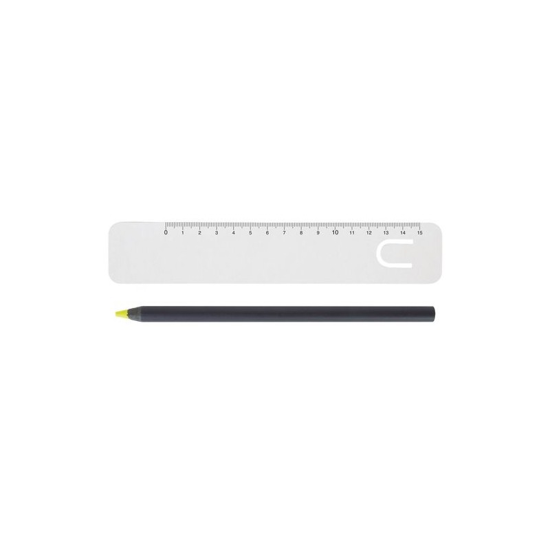 Kit de Bureau Fluo Jaune 17,6 cm - Personnalisé P cadeau entreprise pas cher