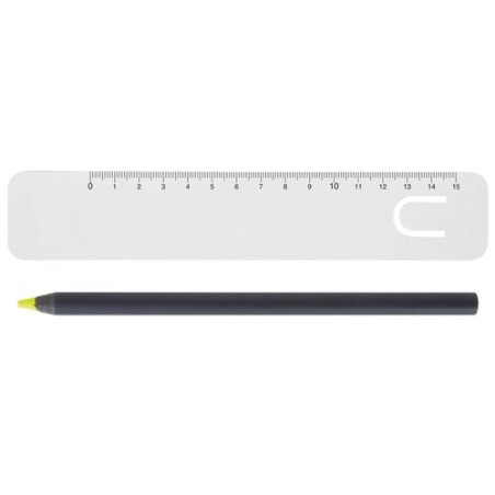 Kit de Bureau Fluo Jaune 17,6 cm - Personnalisé P cadeau entreprise pas cher