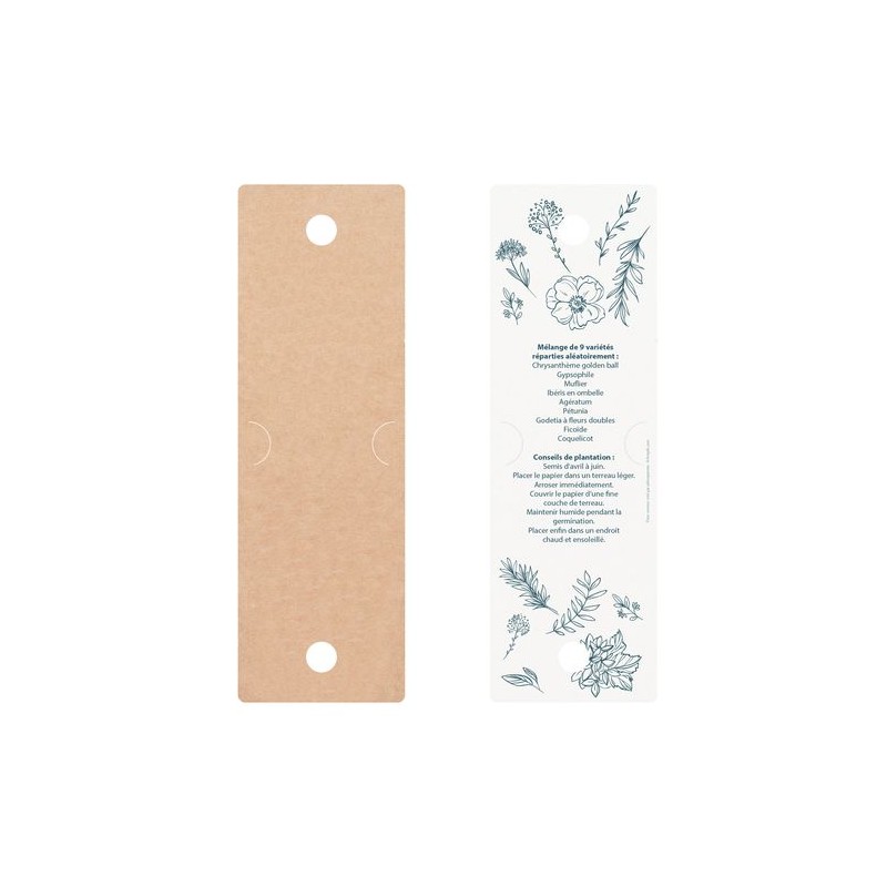 Messager Graines - Étiquette Publicitaire Écologique