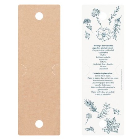 Messager Graines - Étiquette Publicitaire Écologique